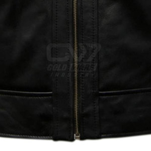 แจ็กเก็ตมอเตอร์ไซค์สำหรับผู้ชายเสื้อแจ็กเก็ตมอเตอร์ไซค์ทรงสลิมฟิตมีซิปใหม่ - Product Image 6