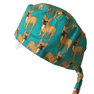 Unisex <b>Scrub</b> <b>Cap</b> Solid Pattern Teal Polyester Cotton Medical Hat Hospital Use Casual Adult All Seasons Size 56-58CM - Product Image 1