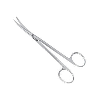 กรรไกรเมทเซนบัมคุณภาพสูง ใบมีดโค้ง สแตนเลส สำหรับตัดเนื้อเยื่อ ปลายทู่/ปลายมน 14.5 ซม. สำหรับผ่าตัด ได้รับมาตรฐาน CE - Product Image 3