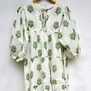 ชุดแม็กซี่เดรสสั้นผ้าย่นผ้าเรยอนสำหรับผู้หญิงชุดเดรสคอวีย้อมสีธรรมชาติสไตล์งานปาร์ตี้6XL - Product Image 1