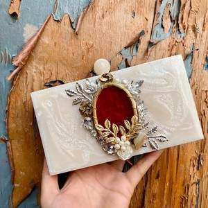Panneau décoratif en résine pour pochette, motif hibou, technique émaillée, pour l'art et la collection - Product Image 5