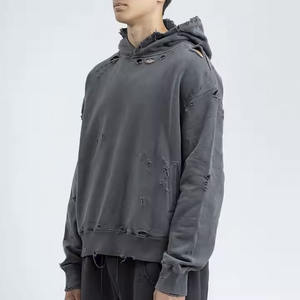 Sweat à capuche surdimensionné personnalisé pour hommes en coton éponge française sweat à capuche de haute qualité pull à capuche pour hommes - Product Image 2