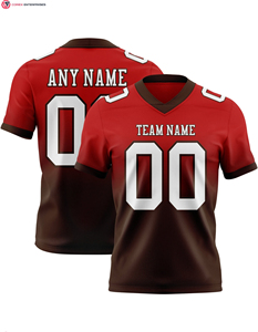 Authentique maillot de football à la mode personnalisé noir blanc-rouge maille respirant solide motif manches courtes longueur imprimé techniques - Product Image 3