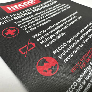 Etiqueta personalizada de alta calidad para lavado de pantalla, Material de reciclaje, para cuidado exterior, ropa deportiva, estampado de satén - Product Image 2