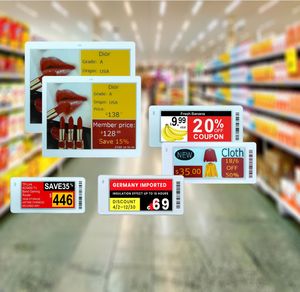 Sistema moderno de etiquetas electrónicas E-Ink para supermercados de 3.5 pulgadas con estación base ESL, etiqueta de precio digital inteligente para floristería - Product Image 1