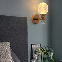 Lampu dinding Eropa mewah Modern lampu akrilik perlengkapan lampu dinding Prancis