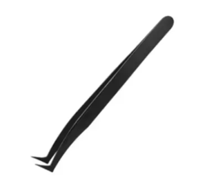 Pinzas profesionales de Extensión de pestañas de volumen de 90 grados con puntas redondeadas Etiqueta privada personalizable - Product Image 1