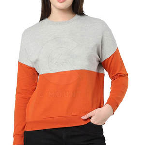 Ropa de moda Sudaderas personalizadas para mujer Diseño personalizado Manga larga O Cuello Mujeres Sudaderas - Product Image 1