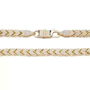 High Quality Diamond <b>Chain</b> <b>14K</b> <b>Gold</b> Plated Sterling Silver Necklace Hip Hop Style Brilliant Cut for <b>Men</b> Women Fast Delivery - Product Image 2