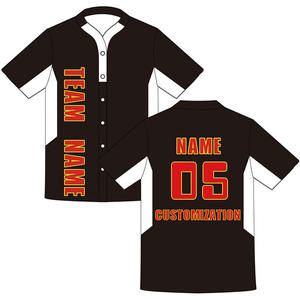 Maillot de baseball vierge imprimé respirant avec logo d'équipe de conception unisexe bon marché en gros - Product Image 2