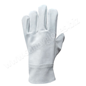 ขายส่งโลโก้ที่กำหนดเองขายร้อนวัวแยกหนังทำงานอาร์กอนถุงมือ - Product Image 4