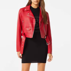 Vestes en cuir pour femmes personnalisées Veste en cuir pour femmes de haute qualité Veste en cuir à prix réduit - Product Image 6