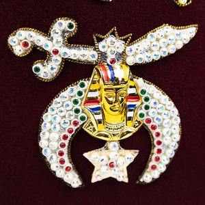 หมวก FEZ จาก shriners FEZ ประดับด้วยพลอยเทียมฟรีเมสันหมวกมาโซนิค - Product Image 3