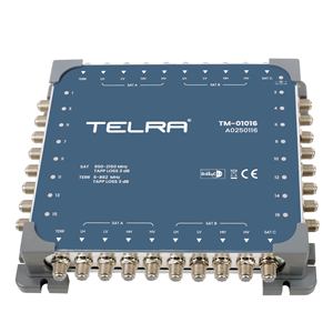 Multiconmutador Digital Satelital Telra 10 Entradas/16 Salidas Diseqc 2.0 950-2150MHz Carcasa Metálica Garantía de 2 Años para Accesorios de Radio y TV - Product Image 2