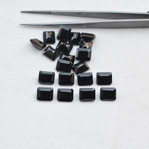 พลอยพลอยพลอยพลอยธรรมชาติสีดำขนาด7x9มม. ได้รับการรับรองรูปแปดเหลี่ยม - Product Image 3