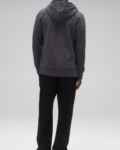 Sudadera con capucha de cremallera de peso medio de poliéster de algodón esencial para hombres Sudadera con capucha de tela transpirable duradera con logotipo personalizable 0 - Product Image 2