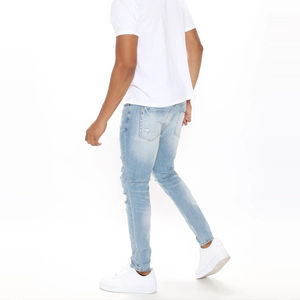 <b>Men's</b> Lightweight Pants & <b>Trousers</b> Wholesale <b>Summer</b> Thin <b>Men's</b> Biker Denim Jeans <b>Men's</b> Straight Leg Slim Stretch Business Casual - Product Image 3