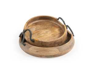 Bandejas de servicio de madera más vendidas para aperitivos, comida, agua para mesa de comedor, hogar, oficina y uso multiusos. - Product Image 6