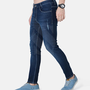 Pantalones vaqueros de cintura alta hechos en fábrica para hombre, hecho a medida, último diseño, estilo recto, moda callejera, gran oferta en línea - Product Image 3