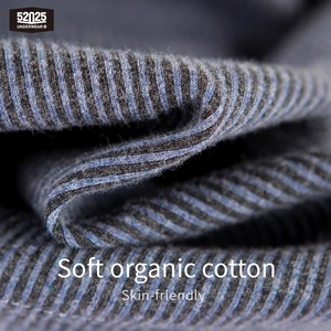 Short de salon en coton pour hommes 100% doux respirant rayé bas de pyjama tricoté taille moyenne Style Hip Hop confortable vêtements de maison - Product Image 3