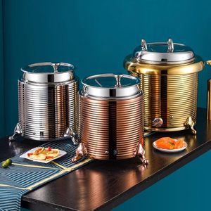 หม้อต้มซุปไฟฟ้าสแตนเลส 11 ลิตร ปรับอุณหภูมิได้ สำหรับร้านอาหารและโรงแรม - Product Image 1