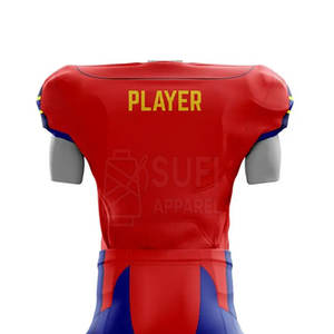 Uniformes de Fútbol Americano Personalizados con Estilo Único, Conjuntos de Uniformes de Fútbol Americano de Manga Corta, Transpirables, 100% Poliéster - Product Image 5