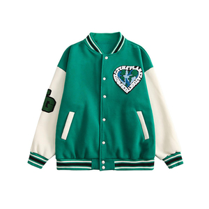 Chaqueta Bomber de lana Unisex de primera calidad para hombre, a la moda estilo universitario, logotipo personalizado, cremallera transpirable, soporte fino con capucha Letterman - Product Image 1