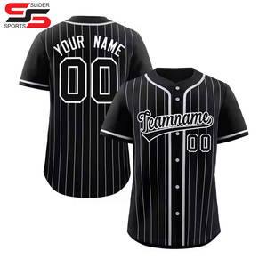 Wholesale Blank Baseball Shirt Print Button Up Baseball Shirt Softball Wear Stitched Logo Name Men Youth Custom Baseball Jersey - Product Image 3