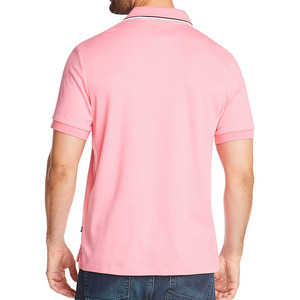 Polo homme à logo brodé, best-seller, uni, décontracté, polo de golf pour homme, respirant, manches courtes, couleur rose, polo homme - Product Image 3