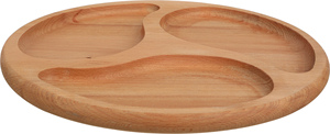 Plateau de service à collation en bois divisé sur mesure en gros pour les aliments secs - Product Image 2