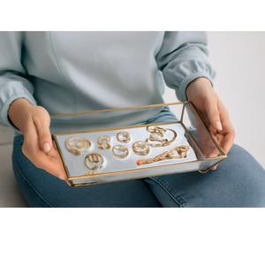 Glass Jewelry Box <b>Black</b> Color Rectangle Shape where modern design meets timeless luxury - Product Image 4