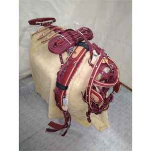 Ensemble de harnais d'équitation en nylon équestre de haute qualité | Équipement de cheval confortable et durable disponible à un prix abordable - Product Image 1