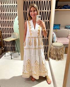 ชุดเดรสแขนยาวสำหรับผู้หญิงมาใหม่ชุดเดรสเสื้อคลุมแขนยาวผ้าทอคอวีแบบสั้นสำหรับกิจกรรมกลางแจ้งในฤดูร้อน - Product Image 3