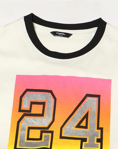 เสื้อยืดผู้หญิงขนาดใหญ่คอกลมเสื้อยืดผู้หญิงเสื้อยืดผลิตในปากีสถานพิมพ์โลโก้ออกแบบได้ตามต้องการ - Product Image 6