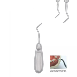 Elevadores de Raíces para Extracciones Dentales, Elevador Luxatorio de Acero Inoxidable Reutilizable, Instrumentos Quirúrgicos Manuales para Dentistas, 14.5 cm - Product Image 2