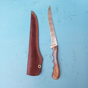 Damascus Steel Filet <b>Knife</b> Premium Quality Filleting Steak <b>Knife</b> Wooden Handle Eco-Friendly Best Kitchen Slicing <b>Carving</b> <b>Knife</b> - Product Image 1