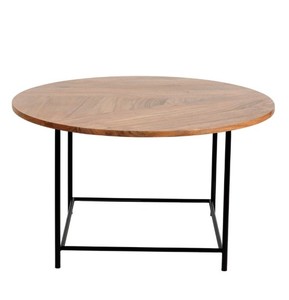 Table basse élégante en bois et en métal au design moderne pour la maison, le jardin, l'hôtel et le restaurant pour une utilisation décorative de Noël - Product Image 5