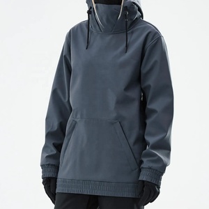 Wholesale Embroidered Stonewashed Men's Winter Warm Outdoor Windproof Insulated Hooded Waterproof <b>Ski</b> Jacket - Product Image 1