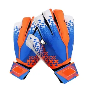 Gants de football américain pour enfants Handlady Brand Vente en gros Stock Cuir synthétique doré Revêtement en silicone Excellente adhérence Antidérapant - Product Image 4