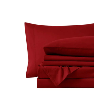 Draps en coton pour la chambre à coucher, linge de lit en bambou, draps en coton de luxe, ensembles de lit double, housses de lit durables, qualité élégante - Product Image 4