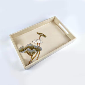Made in Vietnam lacquer <b>trays</b> highest quality lacquered <b>tray</b> for <b>drinks</b> serving decoration - Product Image 2