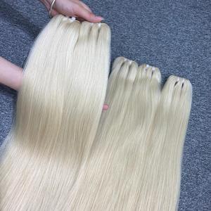 ผมต่อของมนุษย์ดิบ100% สีบลอนด์เป็นเส้นตรงธรรมชาติ - Product Image 5