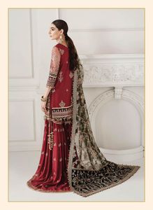 Vestido Casual de Fiesta para Mujer, Diseño de Puntadas de Última Moda, Color Mehroon, Tallas Personalizadas, Ropa Pakistaní - Product Image 5