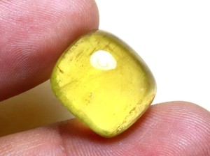 Piedra preciosa de cabujón suelto de berilo dorado Natural, gemas de berilo con forma de cojín, piedra pulida suave para joyería - Product Image 6
