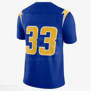 Camiseta de fútbol americano con logotipo personalizado al por mayor, Camiseta deportiva para hombre, camiseta de práctica de fútbol para jugadores - Product Image 2