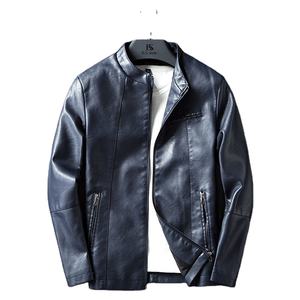Chaqueta de Cuero para Hombre, Marca de Moda, Precio Económico, Venta al Por Mayor, Personalizada, Cuello Alto, Alta Calidad, Impermeable y Ecológica - Product Image 4