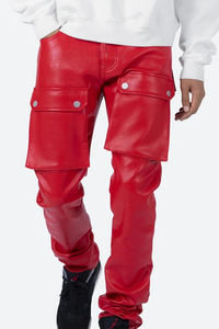 Haute qualité femmes pantalon en cuir élégant à la mode coupe régulière confortable Durable doux respirant Streetwear hiver Rock Biker - Product Image 5