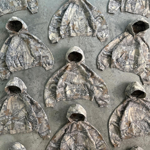 Sudadera con Capucha y Cremallera, Sudadera Gruesa de Camuflaje para Caza, Sudadera Personalizada de Estilo Urbano, Sudadera con Estampado Digital Completo de Camuflaje RealTree para Hombre - Product Image 4