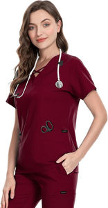 Conjuntos médicos de moda al por mayor, uniformes de enfermería para mujer, uniformes médicos de hospital con estilo, uniformes de algodón y poliéster - Product Image 6