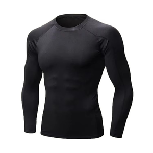 2026 New OEM Price Tight Fit Men's Full Sleeves Rash Guards Swimming Surfing <b>Beach</b> Wear Compression <b>Shirt</b> Spandex/Polyester - Product Image 1
